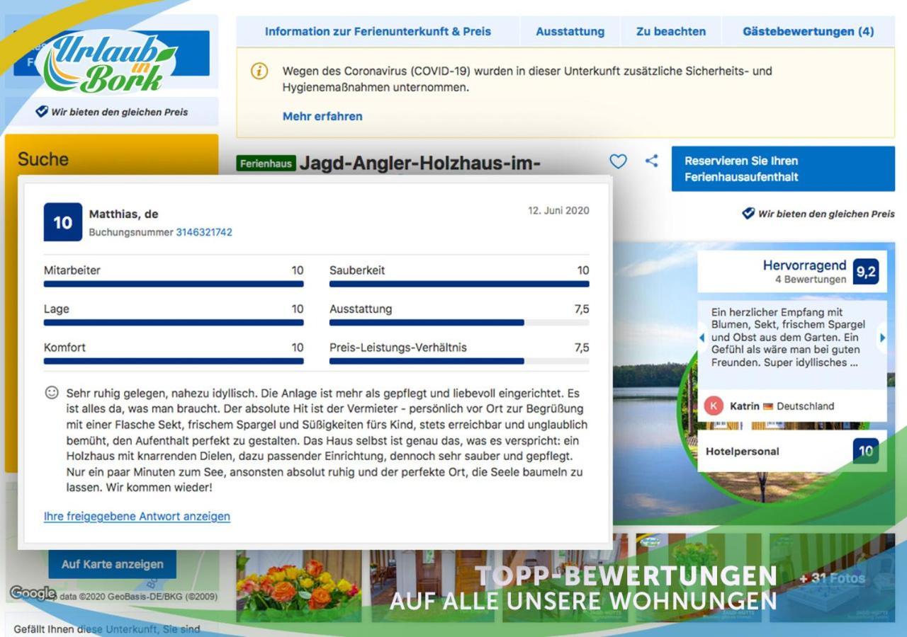 Jagd-Angler-Suite-04-Im-Wald-Am-See Kyritz Exterior foto
